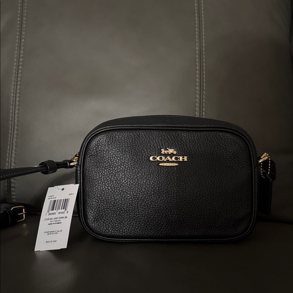 Coach Black Pebbled Leather Mini Shoulder Bag - Picture 5 of 6